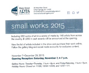 Small Works 2015